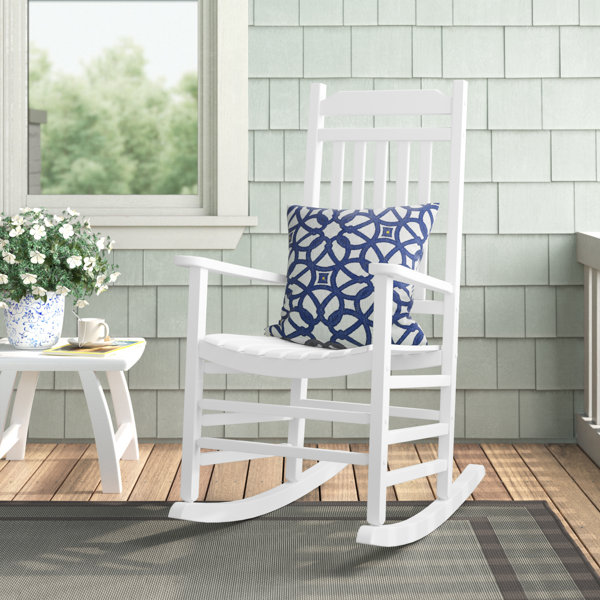 Andover Mills™ Hymes Poplar Outdoor Rocking Chair & Reviews Wayfair